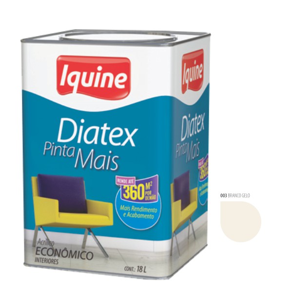 TINTA ACRILICA DIATEX 18 LITROS BRANCO GELO IQUINE